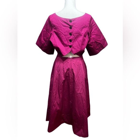 Derek Lam New York Cutout cotton Midi Dress - Picture 7 of 9